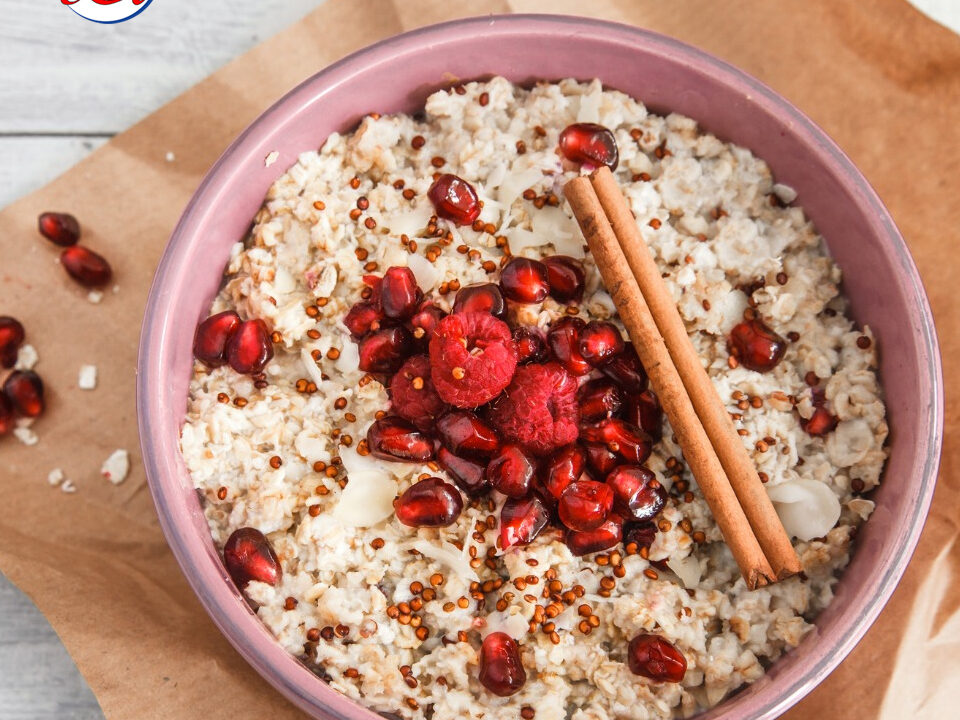 Porridge alle melograna